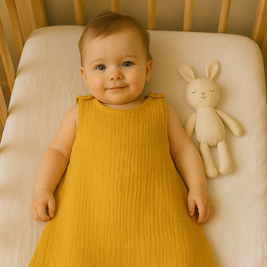 Organic Cotton Summer Sleeping Bag - Honey